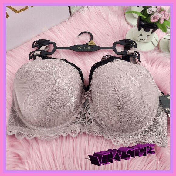 💕 NWT Bluxe 2-Pack Lightly Lined Underwire Bra 38D #7185 💕 - Picture 1 of 6